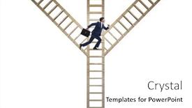  Presentation with career path - Theme with different-career-path-concept background and a white colored foreground