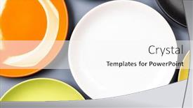  Presentation with clean - Slide deck having different-clean-colorful-plates background and a white colored foreground