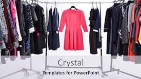  Presentation with females - Audience pleasing PPT layouts consisting of different-clothes-dress-sweater-jacket backdrop and a lemonade colored foreground