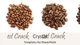  Presentation with coffee beans - Presentation theme featuring different coffee beans isolated background and a lemonade colored foreground