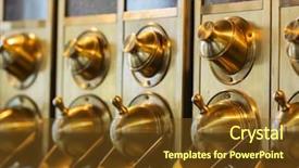  Presentation with coffee shop - Slide deck enhanced with different coffee types in coffee background and a tawny brown colored foreground