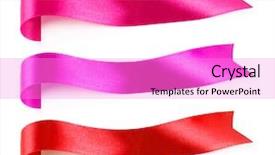  Presentation with lilies ribbons text and cross - Presentation theme consisting of award templates - collection of ribbons of different background and a lilac colored foreground