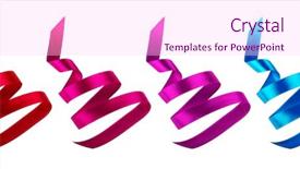  Presentation with different - Slide deck having award templates - collection of ribbons of different background and a pink colored foreground