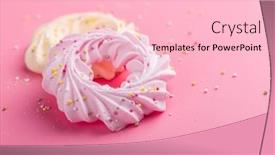  Presentation with sprinkles - Slide deck having different-colors-meringues-with-sprinkles background and a lemonade colored foreground