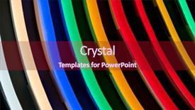  Presentation with lamps - Audience pleasing presentation design consisting of different colour lamps in a rows on black background backdrop and a wine colored foreground