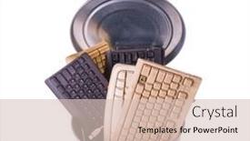  Presentation with different - Audience pleasing slides consisting of different-computer-keyboards-in-trash backdrop and a lemonade colored foreground