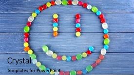  Presentation with herbs and cough - Presentation theme enhanced with different cough drops in face background and a  colored foreground