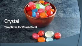  Presentation with cough and cold - Presentation theme featuring different cough drops on color background and a  colored foreground