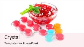  Presentation with white differene - Amazing slides having different cough drops with jam backdrop and a lemonade colored foreground