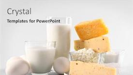  Presentation with dairy products - Amazing presentation theme having different-dairy-products-on-light backdrop and a white colored foreground