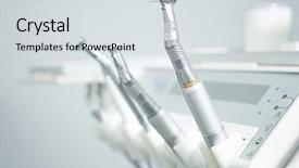  Presentation with dental office - Slide deck having circles rows - seamless background with polka dot background and a sky blue colored foreground