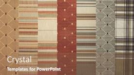  Presentation with patterns - Presentation theme consisting of different-fashion-textile-patterns background and a coral colored foreground