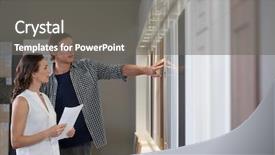  Presentation with kitchen cabinet - Colorful PPT layouts enhanced with different finishes of cabinet backdrop and a gray colored foreground