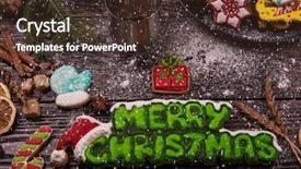  Presentation with new years - Cool new PPT layouts with different ginger cookies and coffee for new years and christmas on wooden background xmas theme top view backdrop and a tawny brown colored foreground