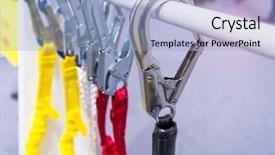  Presentation with spinal cord - Slide set featuring different hooks on a cord background and a light blue colored foreground