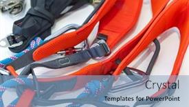  Presentation with different - PPT theme enhanced with different-hooks-on-a-cord background and a light blue colored foreground