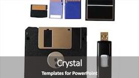  Presentation with memory - Presentation theme consisting of different kind of memory card background and a  colored foreground