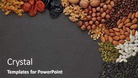 Presentation with dried fruits seeds nuts - Cool new slides with different-kinds-nuts-and-dried backdrop and a dark gray colored foreground