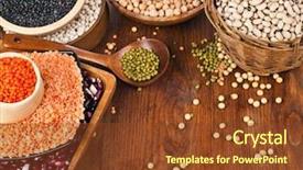  Presentation with seeds - Cool new presentation with different kinds of bean seeds backdrop and a tawny brown colored foreground