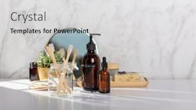  Presentation with hygiene - Slide set consisting of different-kinds-of-hygiene background and a light gray colored foreground