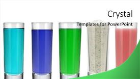  Presentation with laundry cloth - PPT layouts consisting of different kinds of laundry detergent background and a  colored foreground