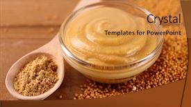  Presentation with different - Cool new presentation theme with different kinds of mustard backdrop and a gold colored foreground