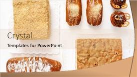  Presentation with pastries - PPT layouts featuring different-kinds-of-pastries-top background and a lemonade colored foreground