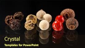  Presentation with pepper - PPT layouts consisting of different kinds of pepper background and a wine colored foreground