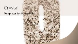  Presentation with rice grain - Colorful presentation design enhanced with different kinds of rice grain lying and creating an alphabet letter o different colors backdrop and a soft green colored foreground