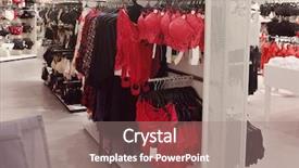  Presentation with luxury hospital - PPT theme having different luxury underwear in clothes background and a  colored foreground