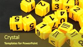  Presentation with educational - Audience pleasing presentation design consisting of different numbers on black backdrop and a tawny brown colored foreground