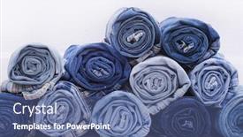  Presentation with trousers - Audience pleasing presentation theme consisting of different-of-dark-blue-denim backdrop and a ocean colored foreground