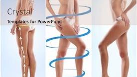  Presentation with body fat - Audience pleasing presentation theme consisting of different-photos-of-female-body backdrop and a coral colored foreground