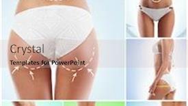  Presentation with body fat - Audience pleasing theme consisting of different-photos-of-female-body backdrop and a soft green colored foreground