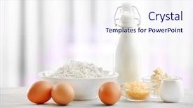  Presentation with curtain - Amazing presentation theme having different products on wooden table on curtain background backdrop and a sky blue colored foreground