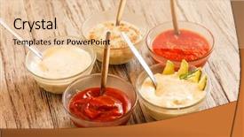  Presentation with sauce - PPT layouts having different sauces background and a lemonade colored foreground