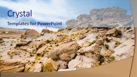  Presentation with uzbekistan architecture different pictures - Slide deck enhanced with different shaped huge bolivian mountain background and a sky blue colored foreground