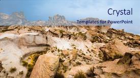  Presentation with different vegan milk almond milk - Cool new PPT theme with different shaped huge bolivian mountain backdrop and a sky blue colored foreground