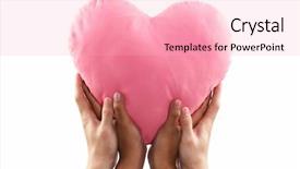  Presentation with hands holding - Colorful slide deck enhanced with different skin tone hands holding backdrop and a  colored foreground