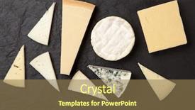  Presentation with cheddar - PPT layouts with different sorts of cheese background and a coral colored foreground