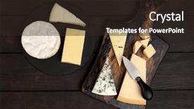  Presentation with cheddar - Cool new presentation theme with different sorts of cheese backdrop and a wine colored foreground