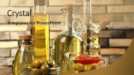  Presentation with cooking oil - Beautiful PPT theme featuring engineer man standing with back on house roof and drawing city mixed media backdrop and a white colored foreground.