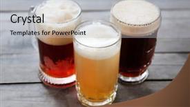  Presentation with craft beer - Audience pleasing presentation consisting of different sorts of craft beer backdrop and a light gray colored foreground
