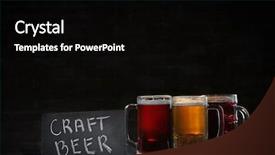  Presentation with craft - Audience pleasing presentation theme consisting of different sorts of craft beer backdrop and a black colored foreground