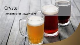  Presentation with craft beer - Audience pleasing slide set consisting of different sorts of craft beer backdrop and a light gray colored foreground