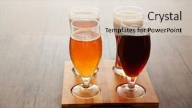  Presentation with craft beer - PPT layouts featuring different sorts of craft beer background and a lemonade colored foreground