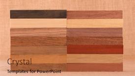  Presentation with woodworking - Audience pleasing presentation theme consisting of different species of wood in small blocks for woodworking backdrop and a red colored foreground