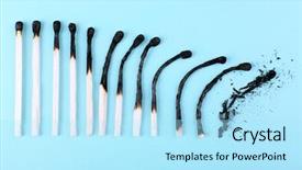  Presentation with fire - Cool new presentation theme with different stages of burning backdrop and a arctic colored foreground