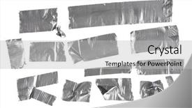  Presentation with duct - Beautiful PPT layouts featuring different stripes of duct tape backdrop and a light gray colored foreground