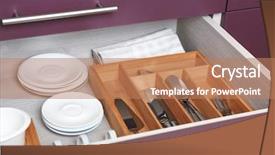  Presentation with tableware - Slides enhanced with different tableware in drawer background and a coral colored foreground